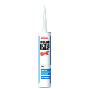 Everbuild Weatherproof Roof & Gutter Sealant - Black