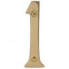 Centurion Door Numeral Brass 3"