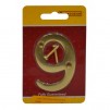 Centurion Door Numeral Brass 3"