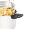 KitchenCraft Chip Pan with Fryer Basket & Lid Stainless Steel 20cm