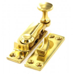 Securit Sash Fastener Arm Type Brass Finish