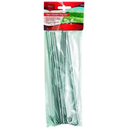 Ambassador Galvanised Steel Roundwire Tent Pegs Pk 10