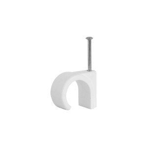 Status Cable Clips Flex White 9mm Pk10