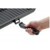 KitchenCraft Enamel Grill Pan with Detachable Handle 40 x 23cm Black