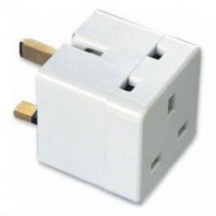 Status Plug 3 Pin Fused 13 Amp White