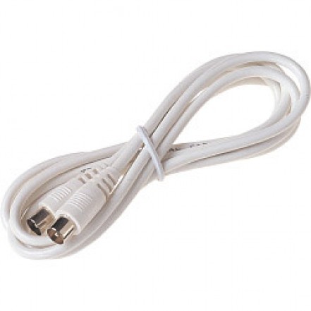 Status 4m TV Fly Lead Coax Plug to Coax Plug, White