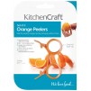 KitchenCraft Plastic Orange Peelers (Set of 2) - Orange
