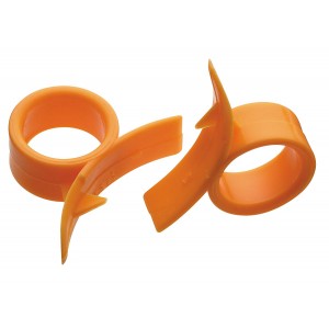 KitchenCraft Plastic Orange Peelers (Set of 2) - Orange