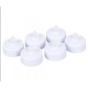 Premier LED Flickering Tea Lights Set of 6