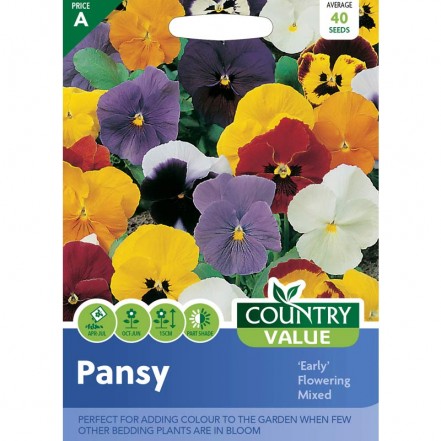 Mr.Fothergill's Pansy 'Early' Flowering Mixed