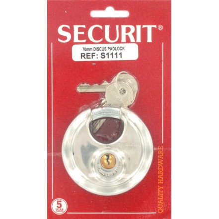 Securit Discus Padlock Stainless Steel