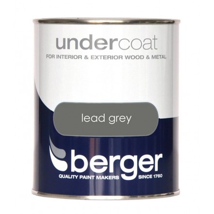 Berger Undercoat Lead Grey 750ml