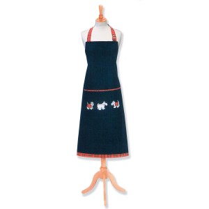 D&C Apron Cotton Tartan Terrier