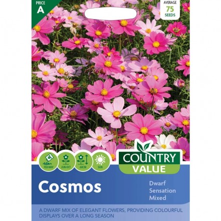 Mr.Fothergill's Cosmos Dwarf Sensation Mixed