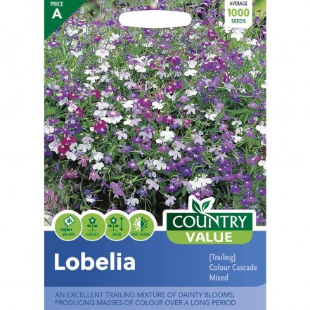 Mr.Fothergill's Lobelia (Trailing) Colour Cascade Mixed