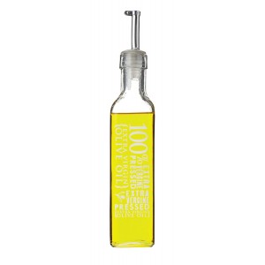 Ravenhead Printed Glass Vinegar/Olive Oil Bottle Drizzler Spout 270ml