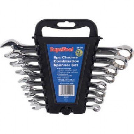 SupaTool Chrome Combination Spanner Set