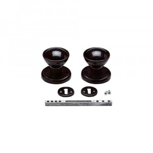 Centurion Knob Set Black Plastic 40mm