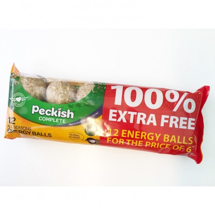 Peckish Wild Bird Food Fat Energy Ball 6 + 6 Free