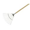 Wilkinson Sword Stainless Steel Long Handle Lawn & Leaf Rake