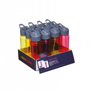 KitchenCraft Colourworks Plastic Sports Bottle 750ml