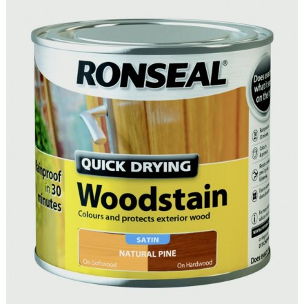 Ronseal Quick Drying Woodstain Satin 250ml