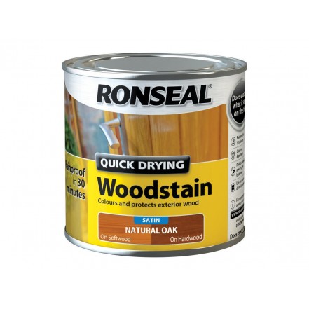Ronseal Quick Drying Woodstain Satin 250ml