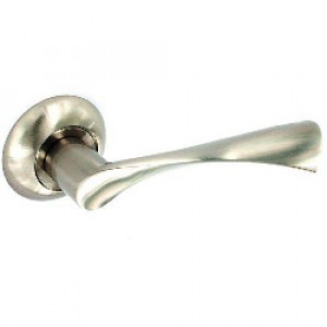 Securit Nickel Latch Handles Lunar (Pair)