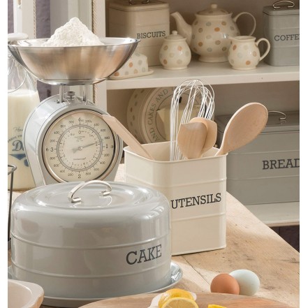 Living Nostalgia Biscuit Tin French Grey