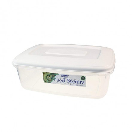 Whitefurze Plastic Food Storage Container Clear 2 Litre