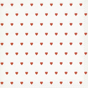 Wimmel Napkin Petits Coeurs 33cm