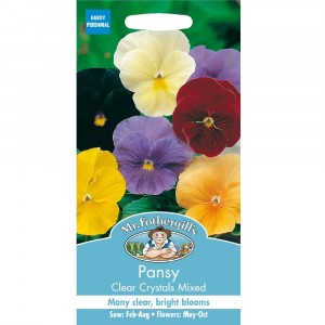 Mr.Fothergill's Pansy Clear Crystals Mix