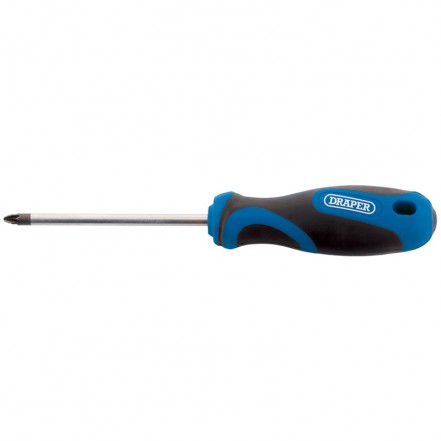 Draper PZ Type Screwdriver with Soft Grip Handles 0 x 75mm