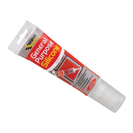 Everbuild General Purpose Silicone Easy Squeeze Tube 80ml