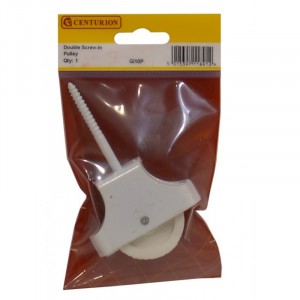 Centurion Cast Iron Screw In Pulley White 45mm